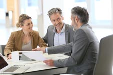 Rental Home Owner speaking with a property management company