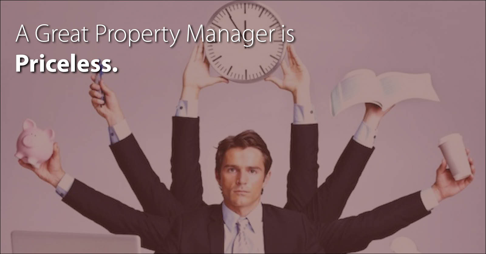 a property manager balancing his time