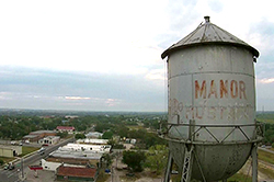 Manor, Texas water tower